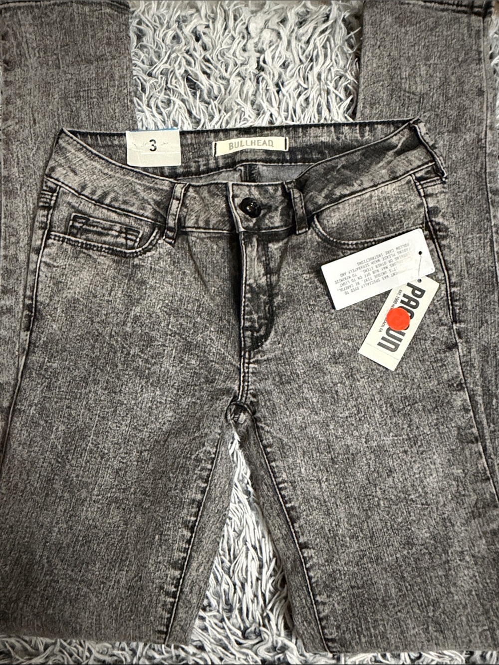 Bullhead Black Acid Wash Skinny Jeans NWT